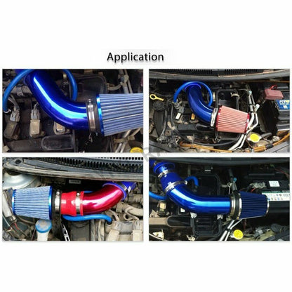 Cold Air Intake Filter System for AC Red Aluminum Induction Pipe for Car