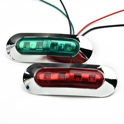 Navigation LED Boat Lights 2pcs Bow Pontoon for DC 12V-24V