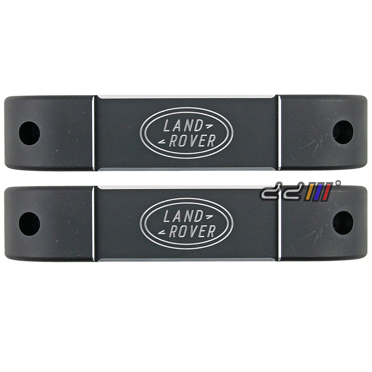 2 x Black Aluminium Interior Door Grab Handles for Land Rover Defender (1990-2016)