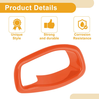 4 x Orange ABS Interior Door Handle Bowl Cover Trim for Jeep Renegade (2015-2023)