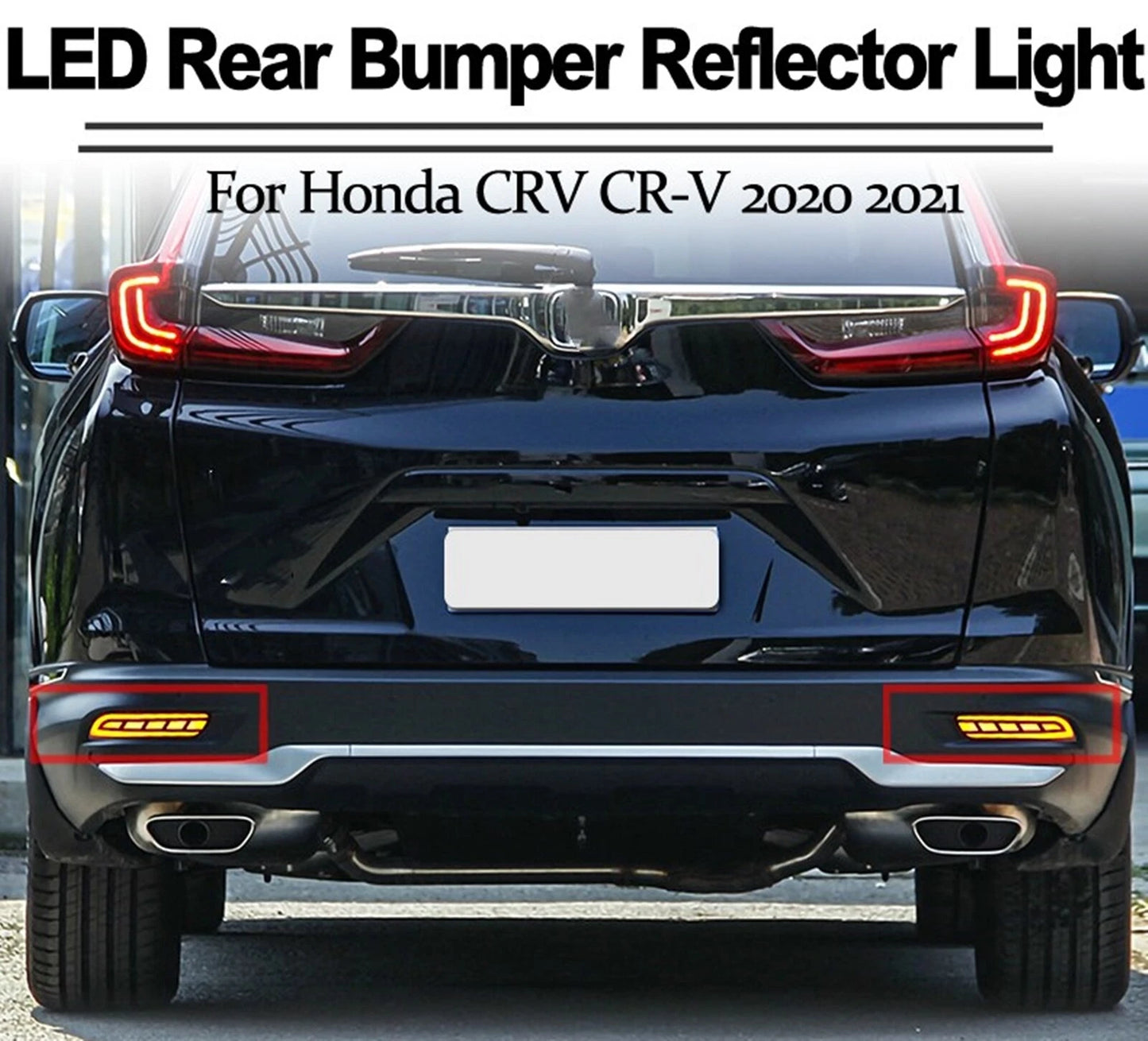 Rear Bumper Tail Light for Honda CR-V 2020-2022 Red/Amber (2020-2022)