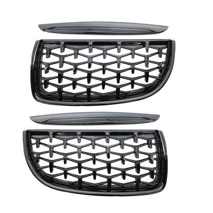 Front Kidney Dual Slat Grille for BMW 3 Series E90 E91 (2005-2008)