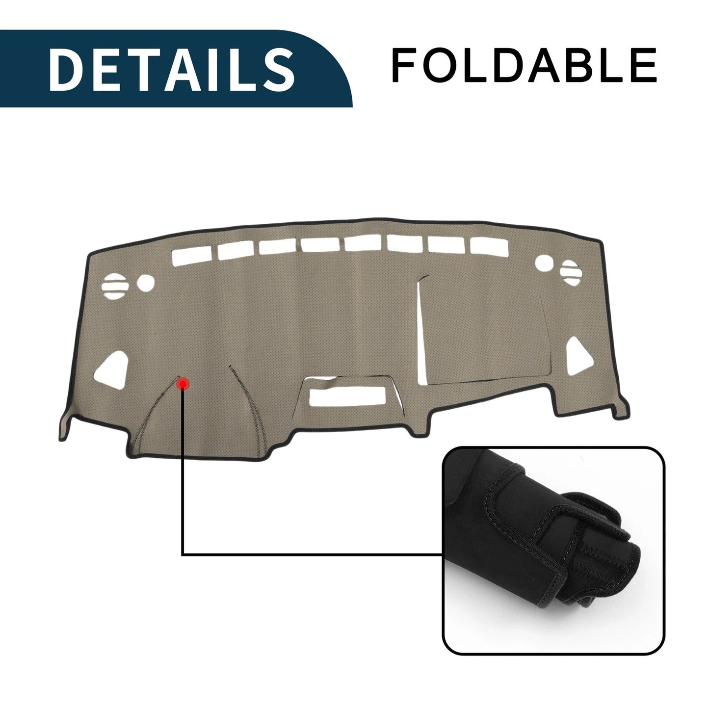 Dashboard Cover Mat for Suzuki Solio MA15S (2001-2008) Black 1 Set