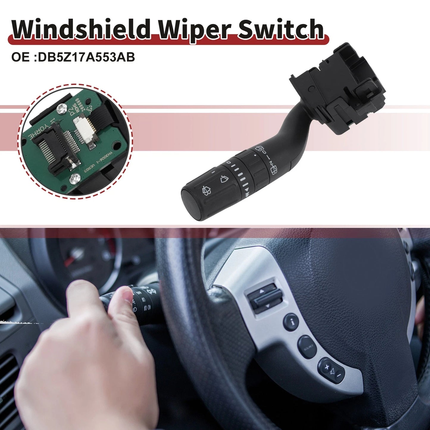 Front Windshield Wiper Switch for Ford Explorer (2011-2015)