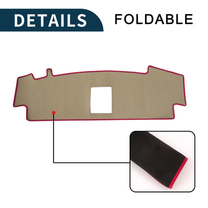 Dashboard Cover Mat for Nissan Sakura Sun Protector Pad Black Red (2023)