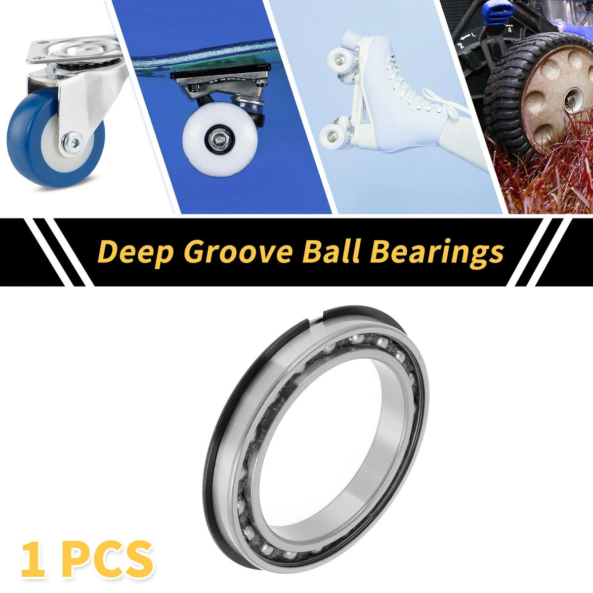 80x110x16mm Deep Groove Ball Bearing for Scooter Skateboard Wheel