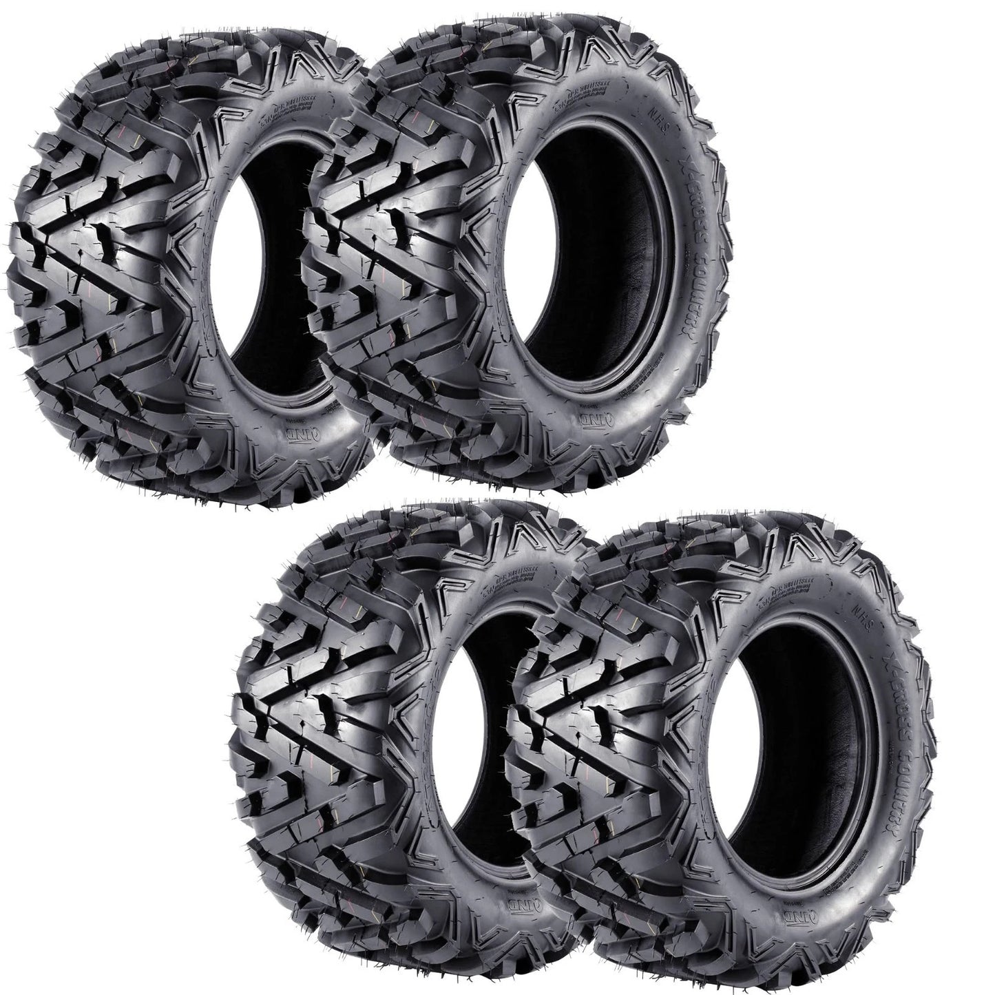 4 x 25x10-12 25x8-12 Tyres for ATV Quad Dirt Bike Buggy Go Kart Mower