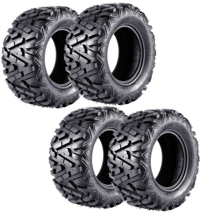 4 x 25x10-12 25x8-12 Tyres for ATV Quad Dirt Bike Buggy Go Kart Mower