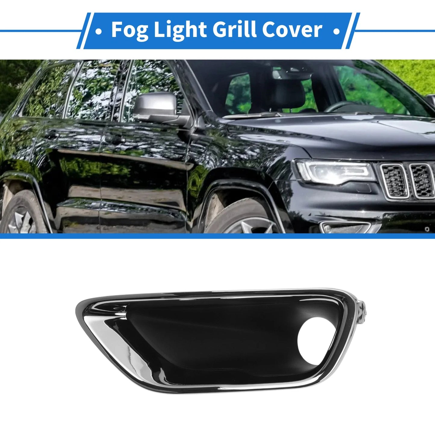 Front Left Fog Light Grill for Jeep Grand Cherokee (2016-2021)