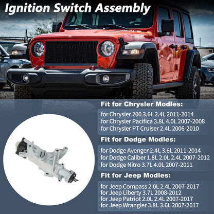 Ignition Lock Cylinder for Jeep Wrangler 2007-2017 (2007-2017)