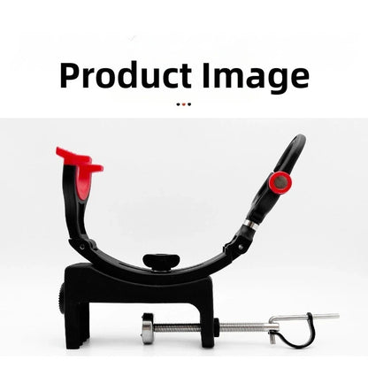 Boat Fishing Rod Holder Dual Adjustable Heads Foldable Carbon Fiber Support
