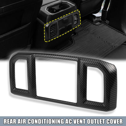 Carbon Fiber Rear AC Vent Outlet Cover for Ford F150 (2015-2023)