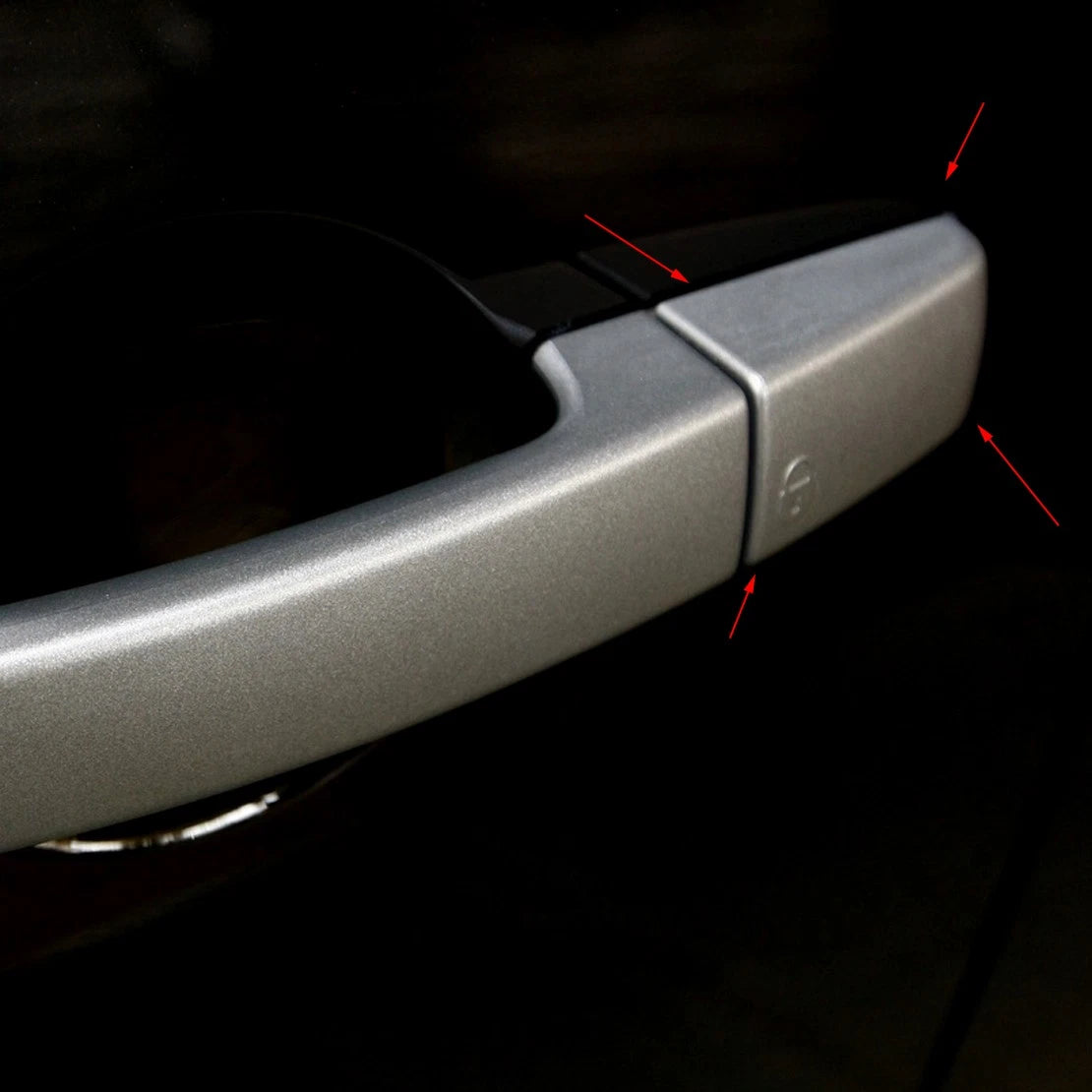 Exterior Door Handle Cap Cover Grey for Land Rover LR2 LR3 Discovery (2007-2016)