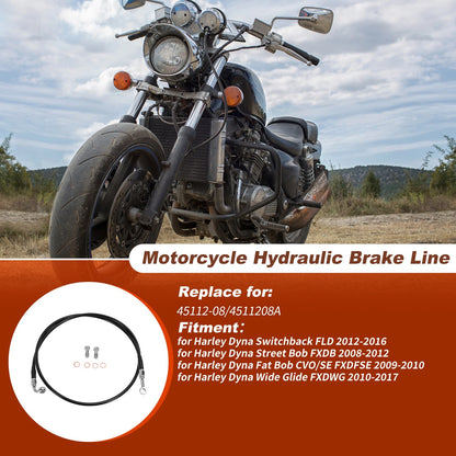 52In Hydraulic Front Brake Line for Harley Dyna Switchback