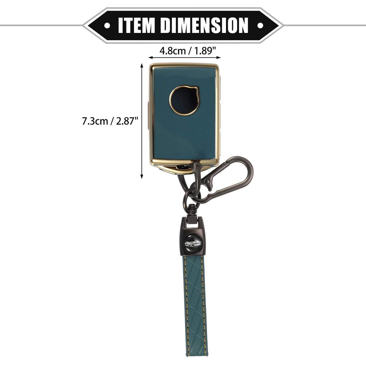 Volvo S60 Smart Key Fob Case Kit 2019-2021 TPU Blue w/ Key Chain