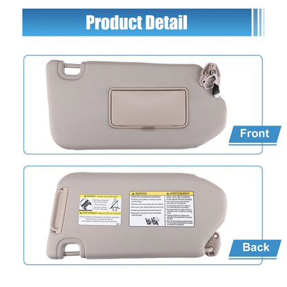 Passenger Side Sun Visor with Light and Mirror for Nissan