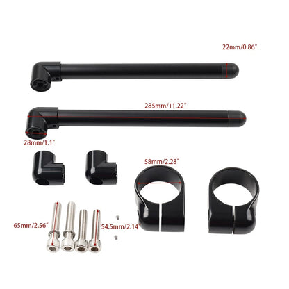 58mm Motorcycle Clip-On Handlebar Fork Tube for Cafe Racer (No Year Specified)