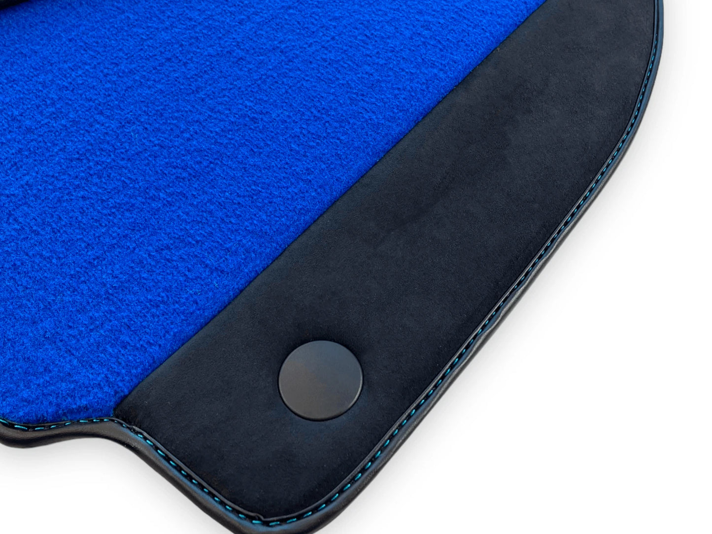 Blue Floor Mats for Ferrari 488 Pista Spider (2019-2023) - Tailored Alcantara Leather