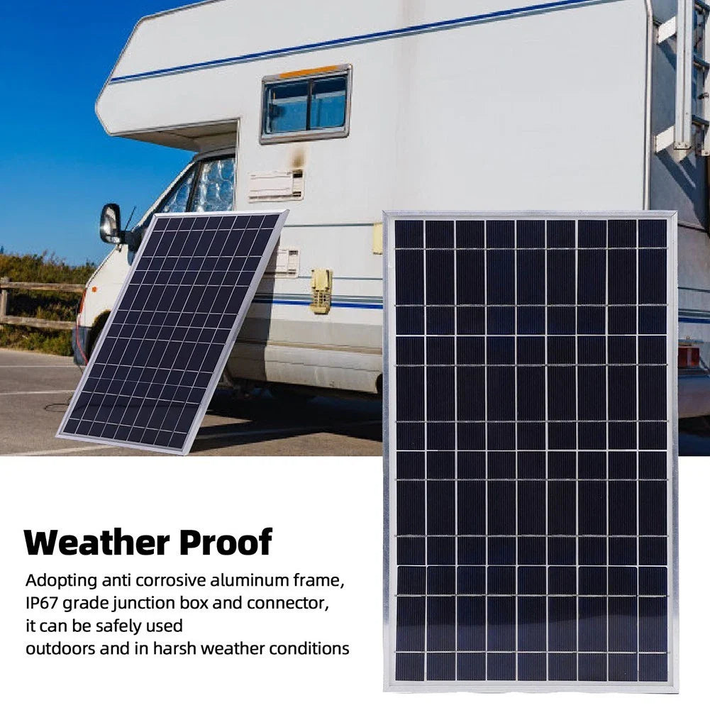 200W Solar Panel Trickle Charger for Car/RV/Boat 12V Battery Maintainer