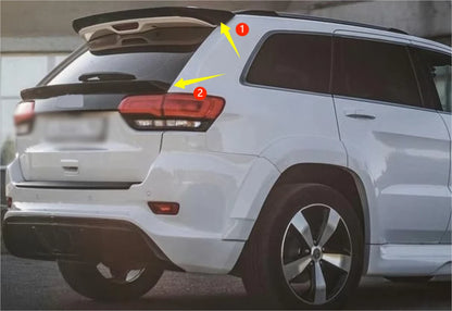 Mid Roof Rear Spoiler ABS 2 x Glossy Black for Jeep Grand Cherokee (2013-2021)