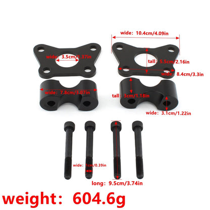 Handlebar Riser Bar Mount Clamp Kit for Can-Am Spyder RT RTs (2020-2023)