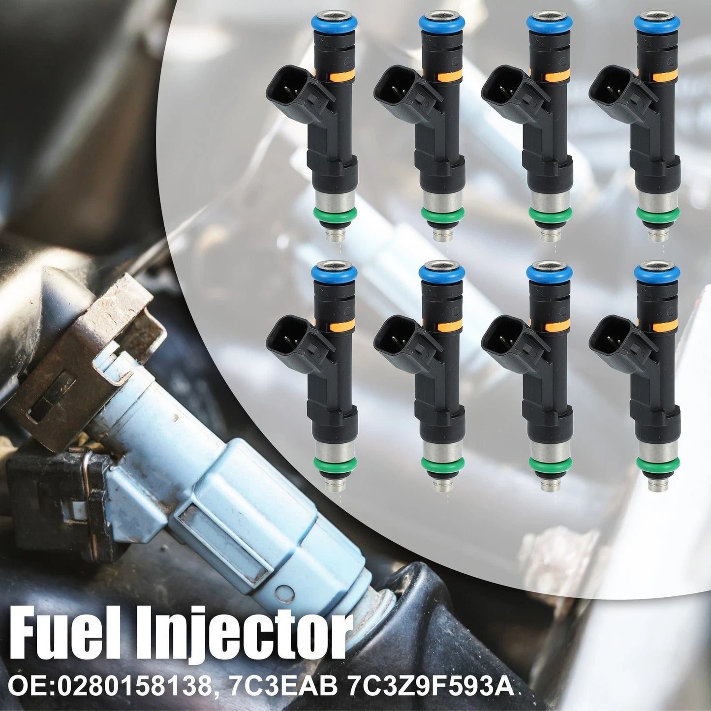 8 x Fuel Injectors for Ford F-150 5.4L V8 (2007-2008)