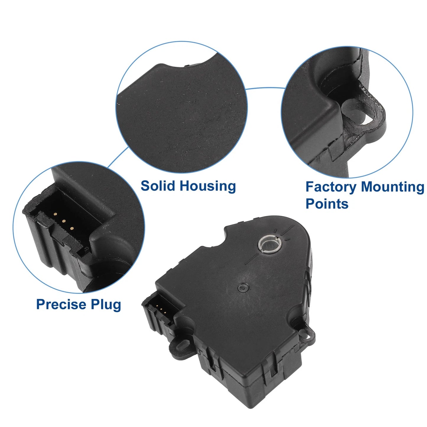 HVAC Blend Door Actuator Black for Buick Enclave (2008-2012)