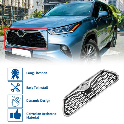 Front Bonnet Bumper Grille for Toyota Highlander (2020-2022)