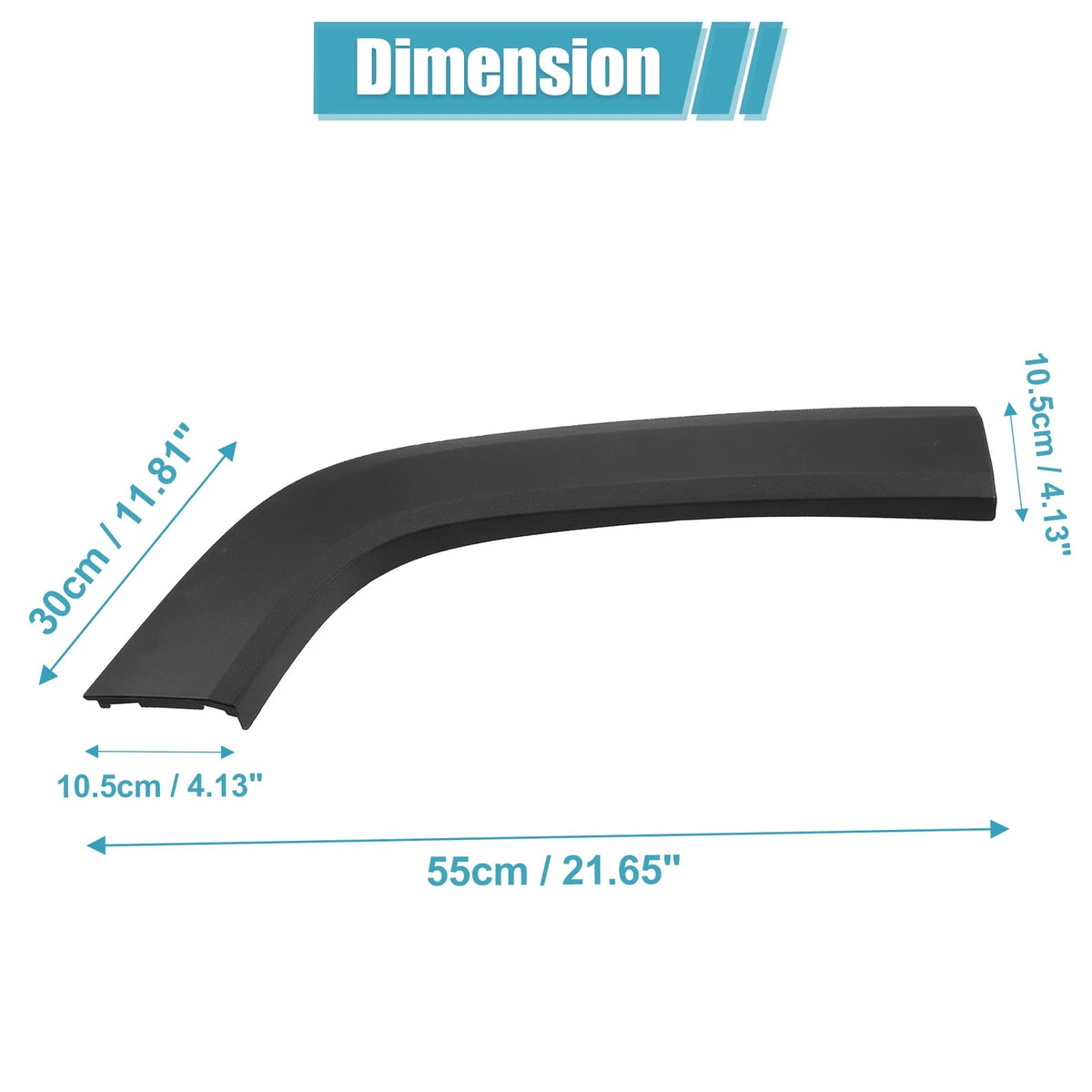 Rear Right Fender Trim for Jeep Renegade (2015-2021) - Plastic Black