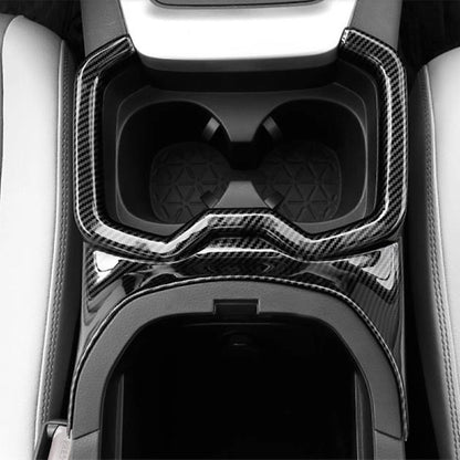1x Carbon Fiber Water Cup Holder Trim for Toyota Rav4 (2019-2023)