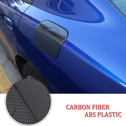 Carbon Fiber Door Fuel Tank Gas Cap Cover Trim for Dodge Charger (2015-2023)