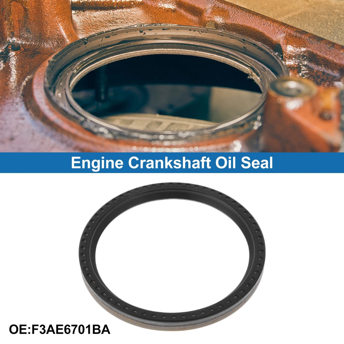 Rear Crankshaft Oil Seal for Ford F-150 (1996-2007) - Engine Main Seal 1 x Seal