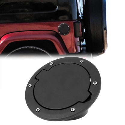 Gas Cap Fuel Tank Filler Door Cover for Jeep Wrangler JK Unlimited (2007-2017)