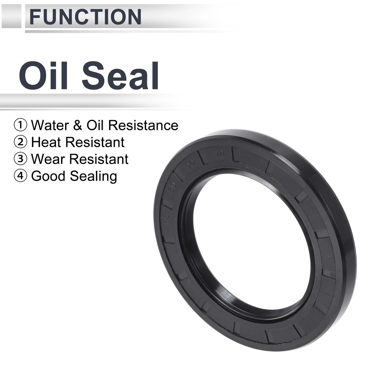 Oil Seal 60x90x10mm NBR Rubber Seal Ring 5 Pcs