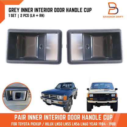 Grey Inner Door Handle Cup Bezel for Toyota Hilux 4Runner (1984-1988)