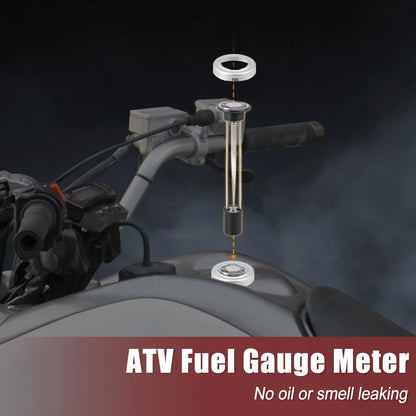 Fuel Gas Tank Level Gauge Meter w/ Cap for Kawasaki Bayou Prairie