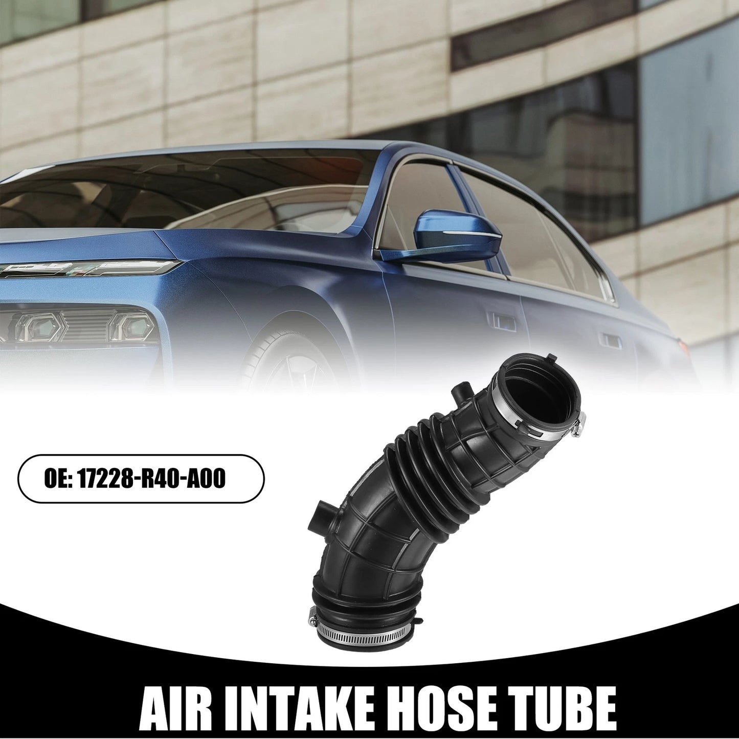 Air Cleaner Intake Hose Tube with Clamps for Honda Accord 2.4L (2008-2012)