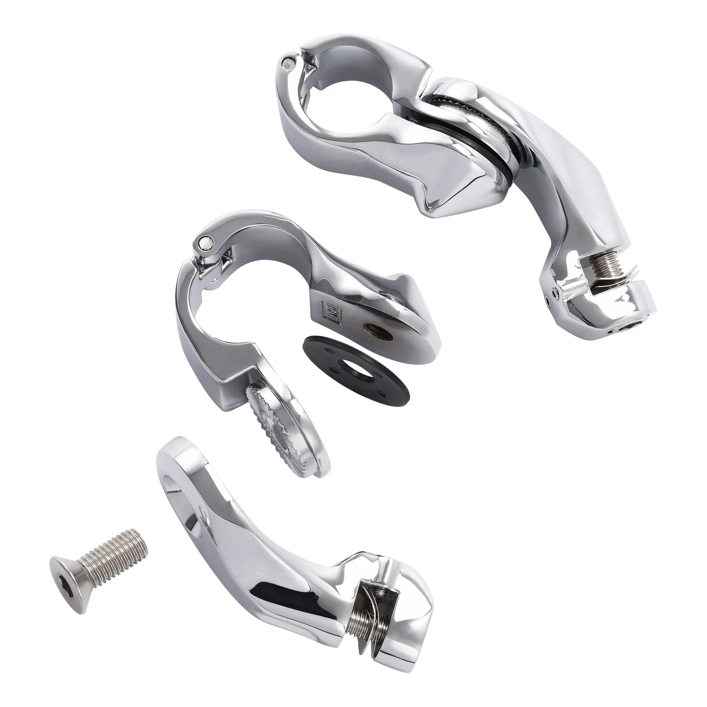 1 1/4" Highway Short Angled Foot Pegs for Harley Davidson