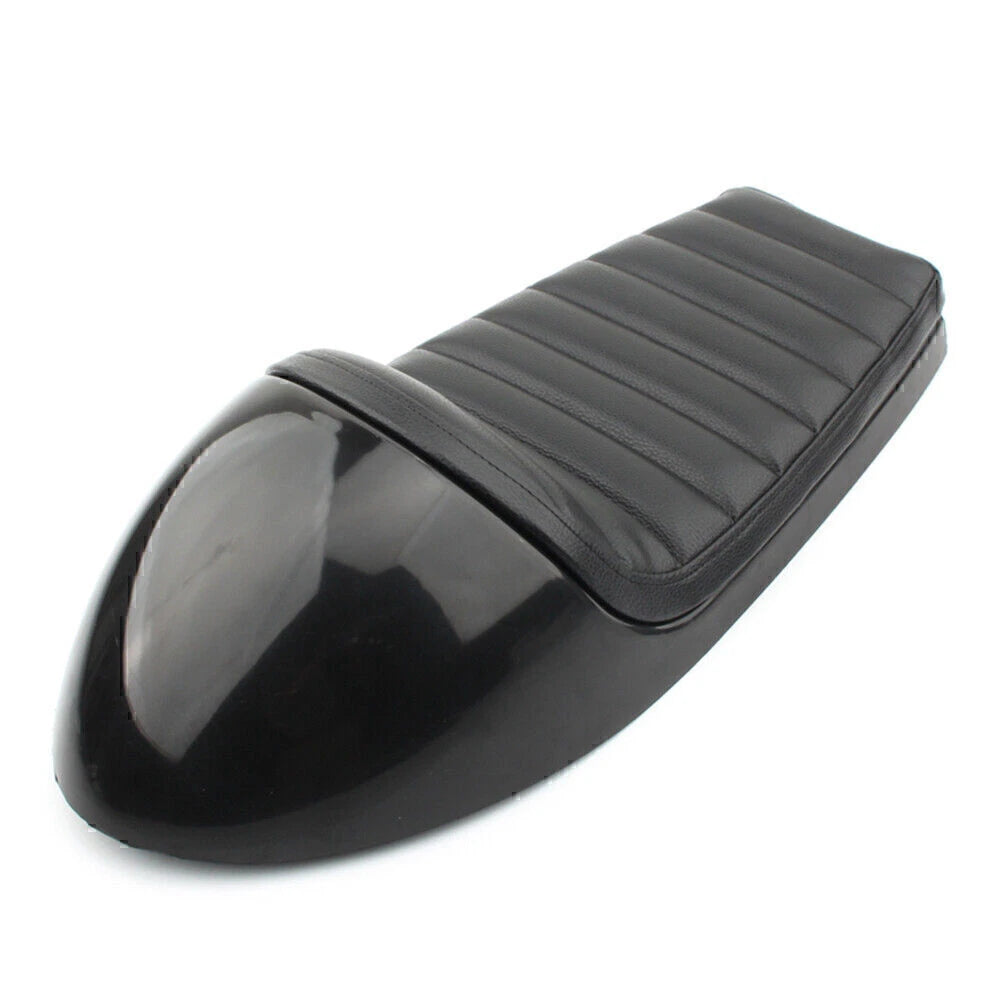 Universal Cafe Racer Seat Pan Vintage Cushion for Scrambler Black