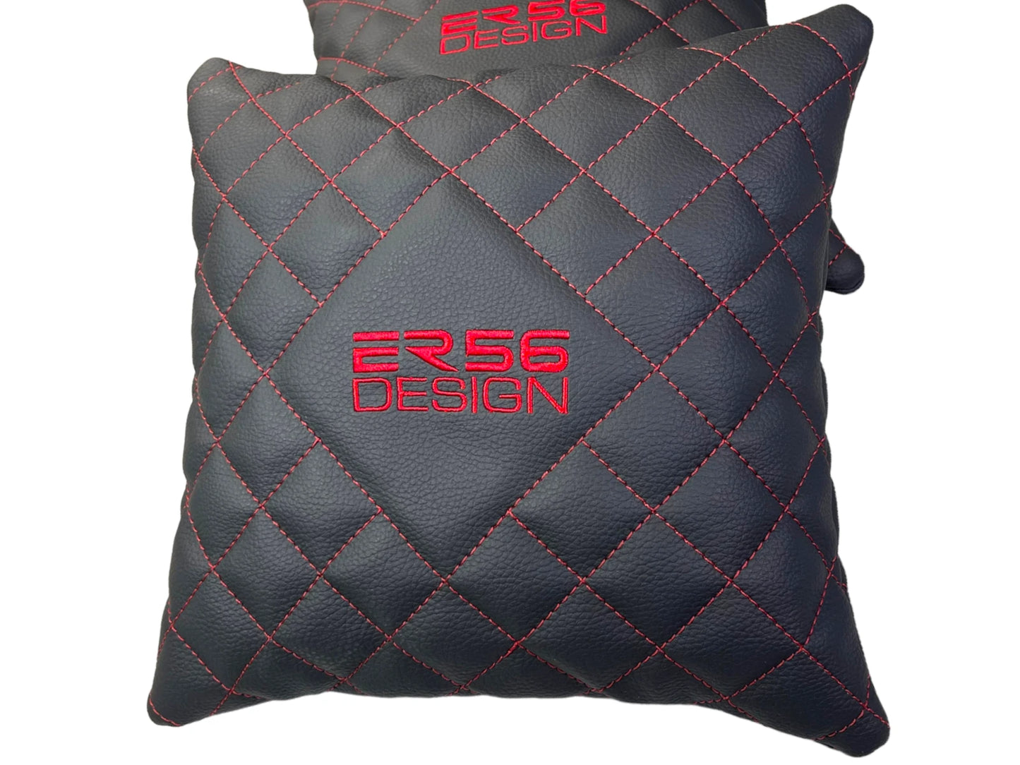 Black Leather Pillows Set of 2 for Mercedes Benz G Class (Fits All Years)