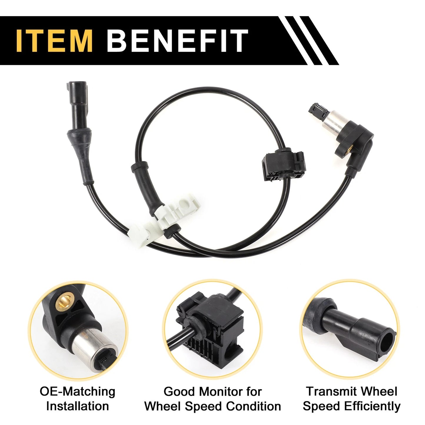 ABS Wheel Speed Sensor for Ford F-150 1998-2003 Front Right