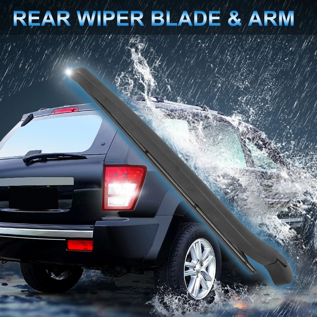 15" Rear Windshield Wiper Blade Arm Set for BMW 5 Series E61 (2003-2010)