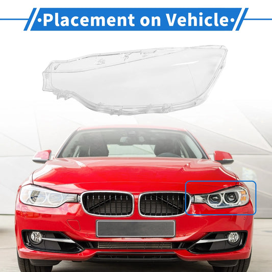 1 Pc Front Left Headlight Lens Cover for BMW 3 Series F30