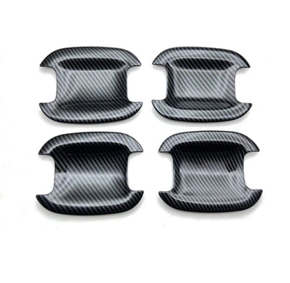 Carbon Fiber Door Handle Bowl Lid Cover Trim for Ford F150 2 x (2021-2023)