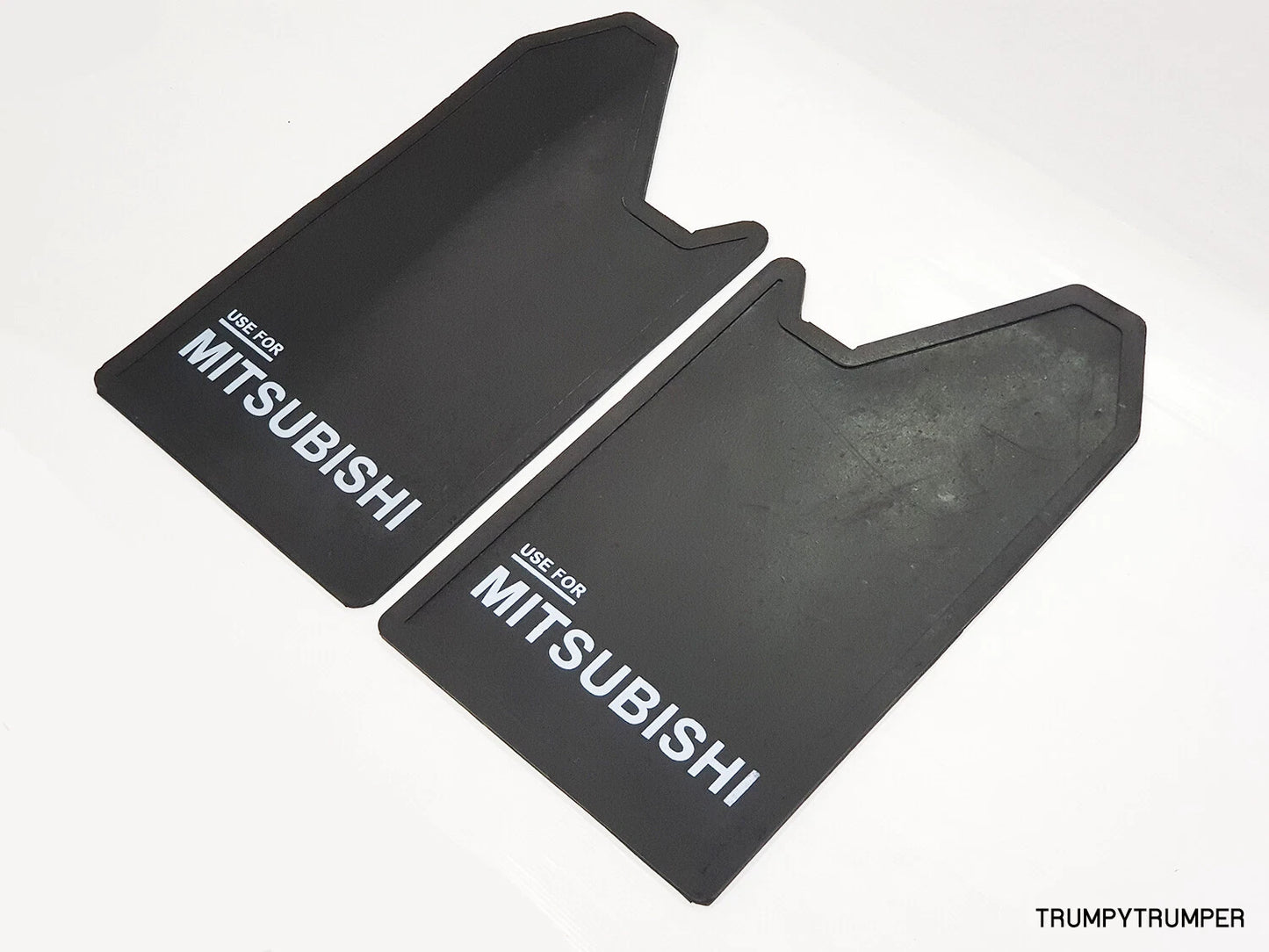 Mud Flaps for Mitsubishi 4WD 4X4 Off-Road Truck - Black Rubber