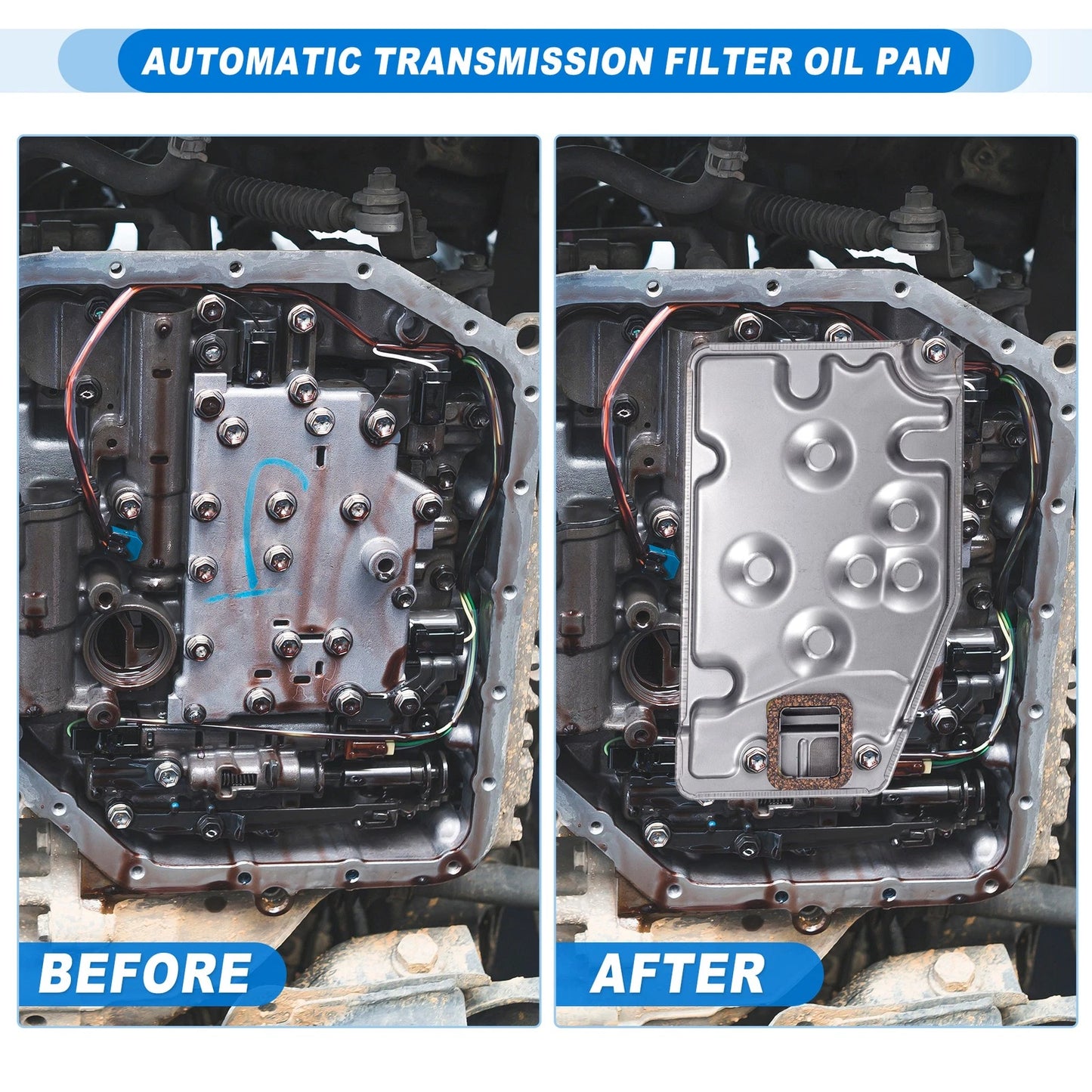 Transmission Filter & Oil Pan Gasket for Toyota (A140E A140L) (1990-1995)
