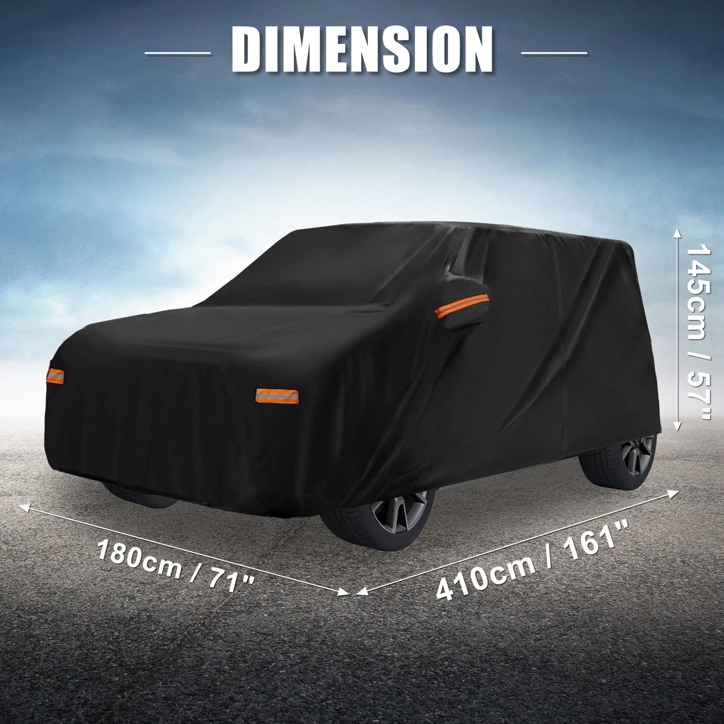 Waterproof 210D-PU Oxford Car Cover for Kia Soul (2009-2024) Black