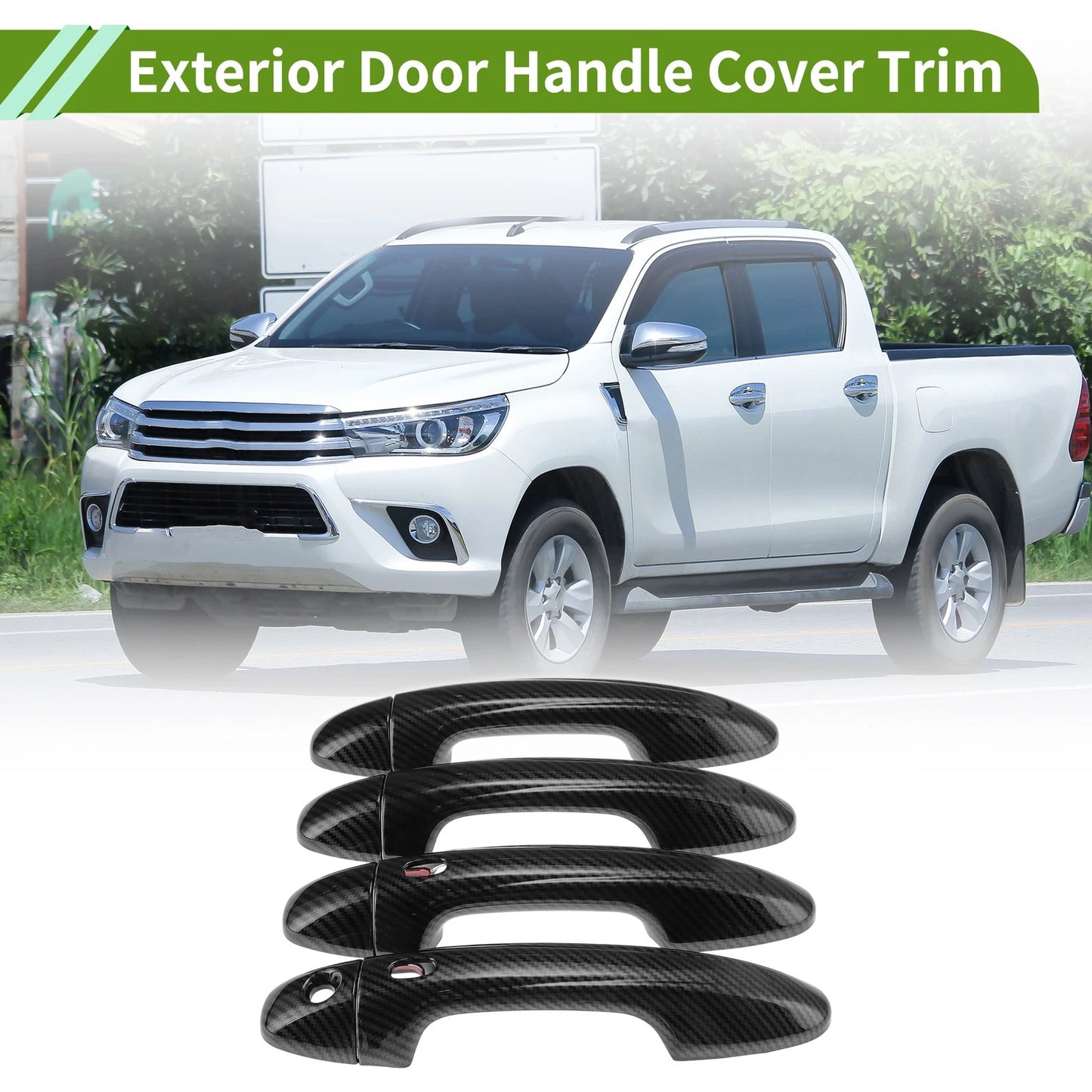 Exterior Door Handle Cover Trim for Toyota Hilux (2015-2023)