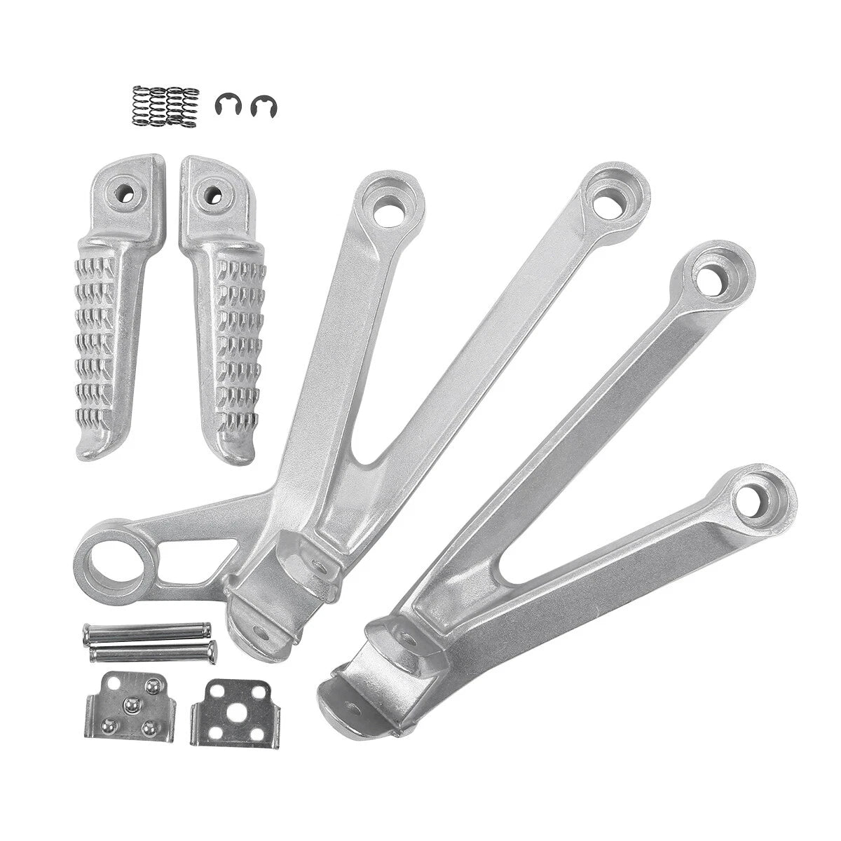 Passenger Rear Footpegs Footrest Brackets for Kawasaki Ninja ZX10R (2004-2005)