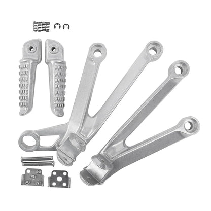 Passenger Rear Footpegs Footrest Brackets for Kawasaki Ninja ZX10R (2004-2005)